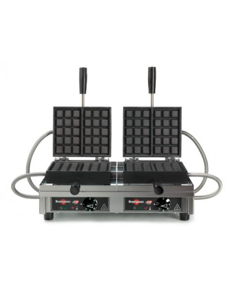 Gofrera doble gofre Bruxelles 3X5B. Apertura 180º WECAAB