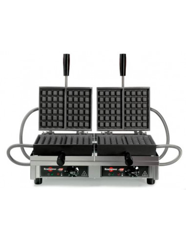 Gofrera doble gofre Bruxelas 4X6B. Apertura 180º WECABB