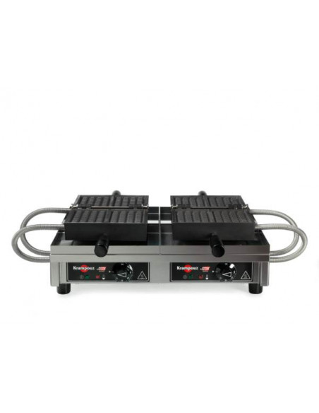 Gofrera doble Bruxelles 4x7B. Apertura 180º  WECAKB