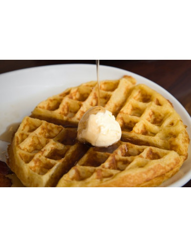 Gofrera doble para gofre Bruselas Redondo. Apertura 180º A/A  WECACB