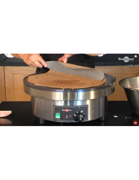 Espátula acero acero inoxidable para crepera (40cm) Espátula acero acero inoxidable para crepera (40cm)