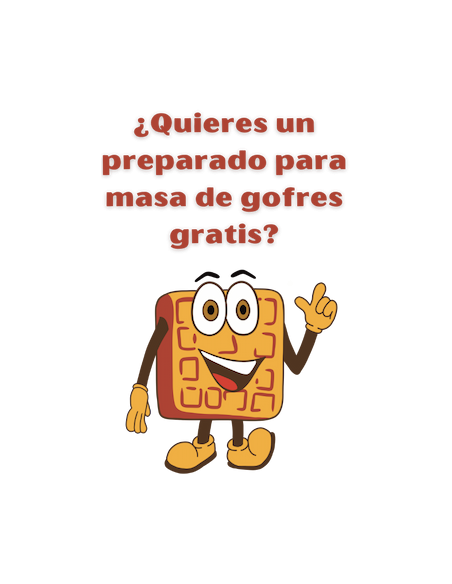 Preparado para masas de gofres gratis
