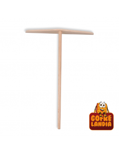 Rastrillo plano de madera de haya para crepes (18 cm) - ARH18