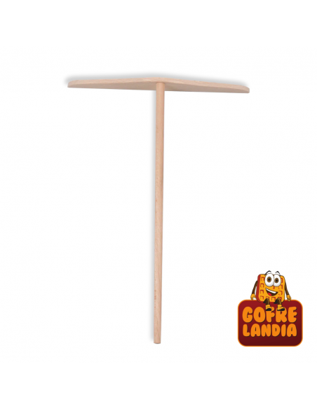 Rastrillo plano de madera de haya para crepes (18 cm) - ARH18