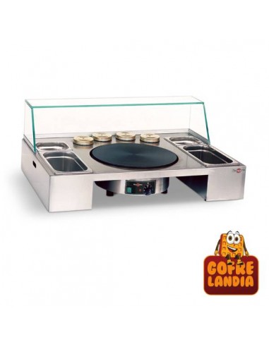 Plan de trabajo extraíble para 1 crepera con cristal