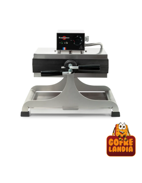 Gofrera GIRATORIA grande para gofre Bruxelas 4x6 WECABE
