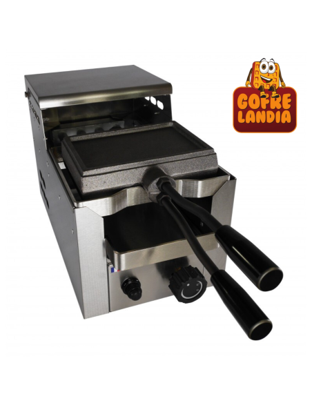 Gofrera giratoria de gas para 2 gofres Lieja 4X6