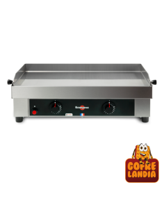 Plancha de gas Krampouz, 4500 W, acero inoxidable, control termostático.