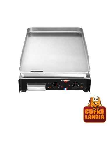 NUEVA Plancha eléctrica profesional, gama Confort con formato en profundidad PCPR2AA de acero inoxidable, 5400 W, dos zonas de c
