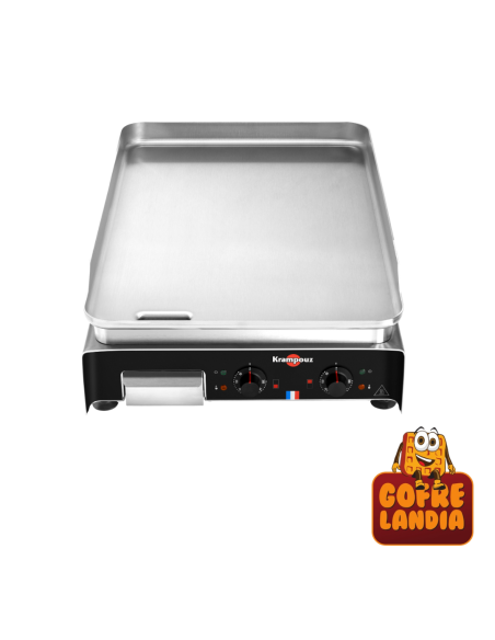 NUEVA Plancha eléctrica profesional, gama Confort con formato en profundidad PCPR2AA de acero inoxidable, 5400 W, dos zonas de c