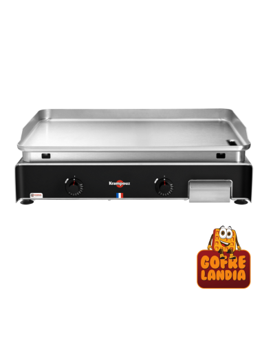 NUEVA Plancha eléctrica profesional , gama Confort de acero inoxidable, 5400 W, dos zonas de cocción.