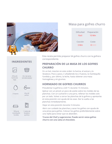 Máquina  churros   180º Krampouz  WECAVA