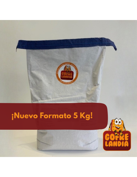 Mix profesional Gofre Fantasía 5 Kg. Sabor delicioso y calidad constante.