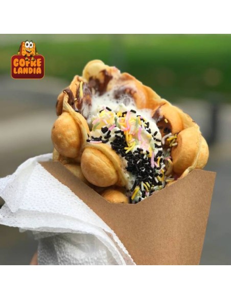 Mix profesional para Bubble Waffle con sabor estable, masa lista en 30 minutos y resultados siempre iguales. Solo añade agua, ac