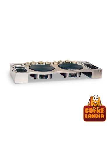 Plan de trabajo para 2 creperas sin cristal PTEA2A