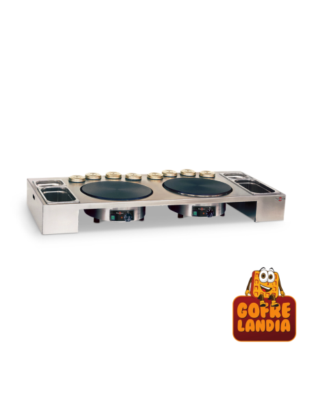 Plan de trabajo para 2 creperas sin cristal PTEA2A