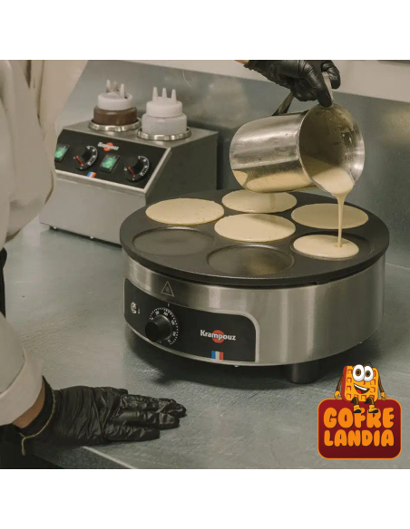 Crepera eléctrica profesional para pancakes Krampouz / Gofrelandia