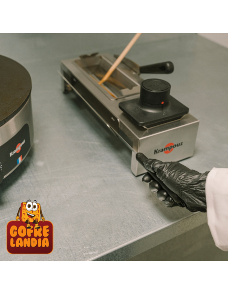 Kit y Soporte para Accesorios de Crepera Krampouz | Organización Profesional en Acero Inoxidable