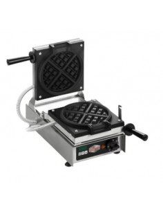 Gofrera vertical profesional con placas extraíbles y temporizador digital