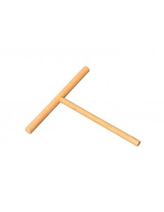 Rastrillo redondo de madera de haya (18 cm) para crepes finos y redondos 2