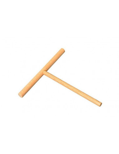 Rastrillo redondo de madera de haya (18 cm) para crepes finos y redondos