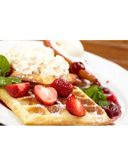 Gofrera 4x7 Bruselas 180° simple I/D  WECAKA