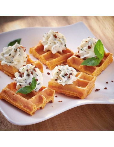 Gofrera doble Bruxelles 4x7B. Apertura 180º  WECAKB