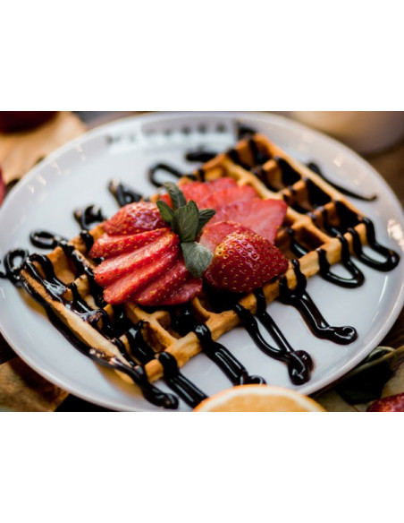 Gofrera 4x6 Lieja Paty 180° simple I/D  WECAGA