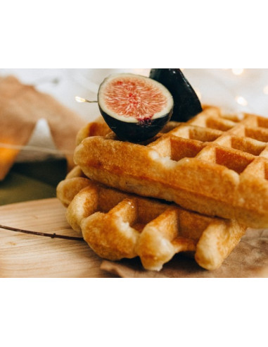 Gofrera doble para gofre Fruits 4x6. Apertura 180º  WECAJB